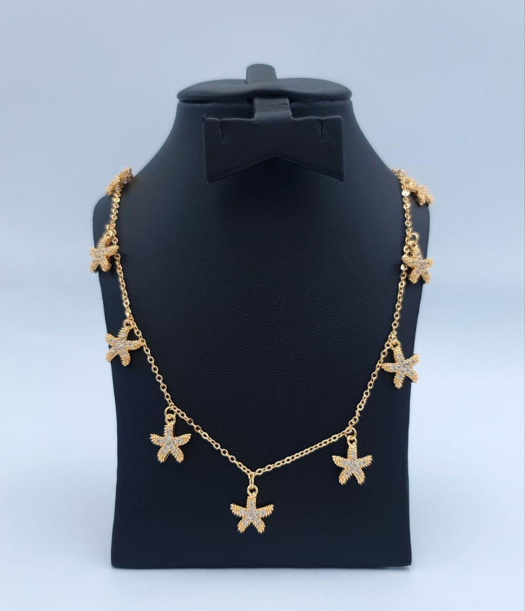Sparkling Celestial Star Charm Necklace