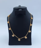 Sparkling Crystal Butterfly Charm Necklace