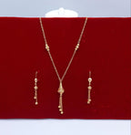 Royal Filigree Lantern Drop Gold-Tone Set (Necklace & Earrings)