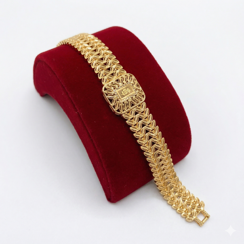 Luxurious Khaleeji Medallion & Wide Geometric Bracelets