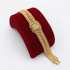Luxurious Khaleeji Medallion & Wide Geometric Bracelets