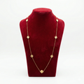 Royal Golden Sunburst Flower Layering Necklace
