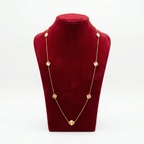 Royal Golden Sunburst Flower Layering Necklace