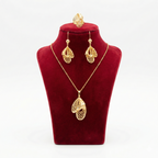 Royal Golden Abstract Filigree Petal 3-Piece Set