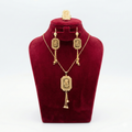 Vintage Rose Rectangular Tassel 3-Piece Set
