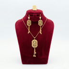 Vintage Rose Rectangular Tassel 3-Piece Set