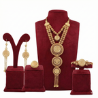 Royal Golden Layered Filigree Coin 4-Piece Set
