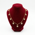 Sparkling Celestial Star Charm Necklace