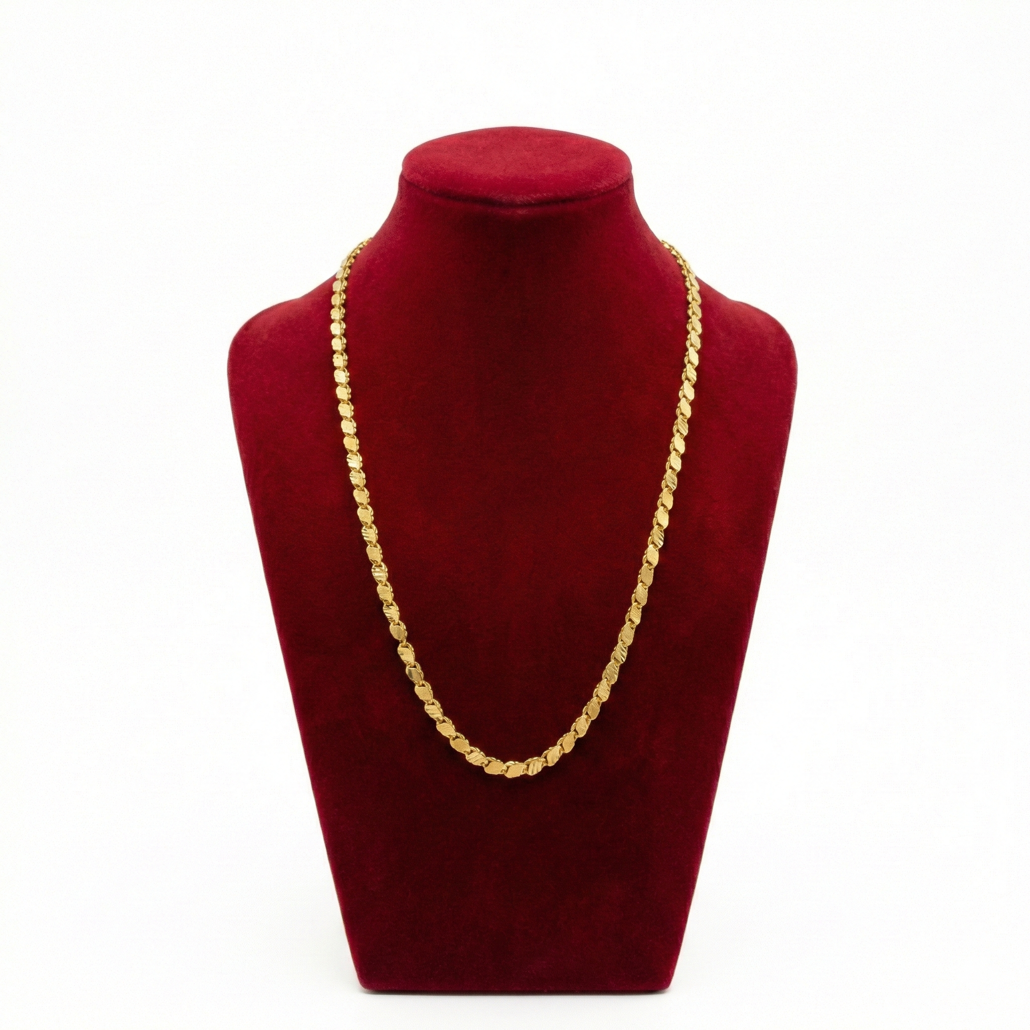 Royal Textured Oval Link Heritage Chain