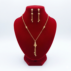 Royal Filigree Lantern Drop Gold-Tone Set (Necklace & Earrings)