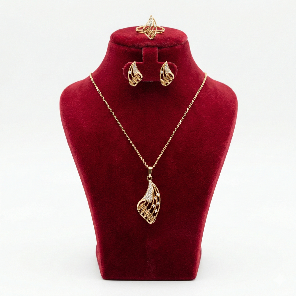 Royal 5-Row Rose Medallion Cuff & Ring Set