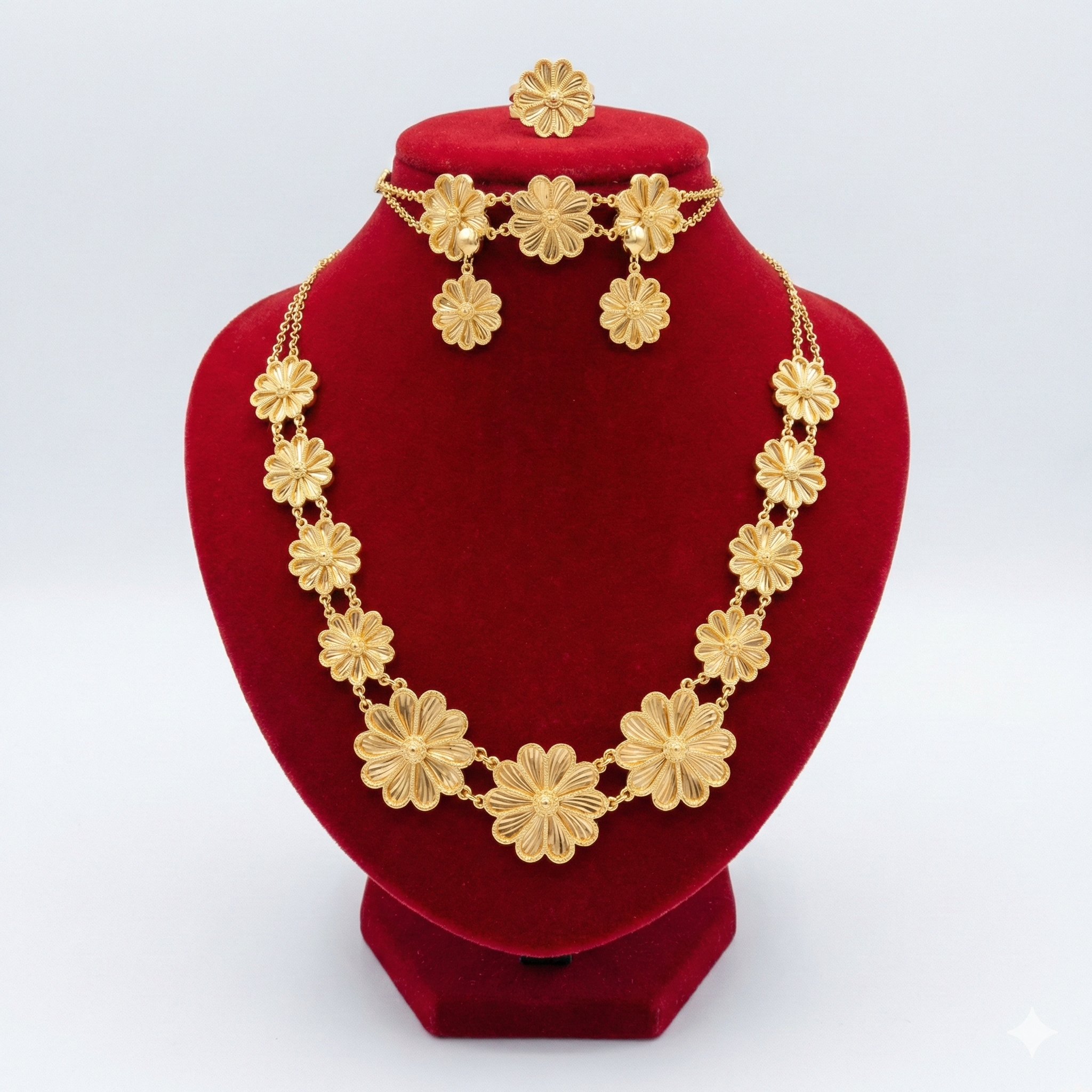 Royal Golden Daisy Station 4-Piece Set