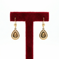 Classic Teardrop Rose Drop Earrings