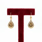 Classic Teardrop Rose Drop Earrings