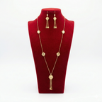 Royal Golden Sunburst Flower Long Station Set
