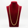Royal 70cm Diamond-Cut Flat Patterned Chain