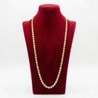 Royal 70cm Diamond-Cut Flat Patterned Chain