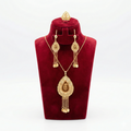 Royal Golden Teardrop Rose Lattice 3-Piece Set