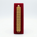 Statement Wide Woven Khaleeji Gold-Tone Bracelet