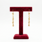 Royal Golden Dorce Linear Drop Earrings
