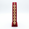 Classic Floral Medallion Gold-Tone Bracelet