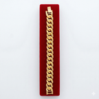 Luxurious Khaleeji Textured Gold-Tone Bracelet