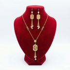 Royal Octagonal Rose & Flower Tassel Set