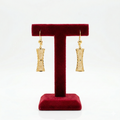 Rectangular Filigree Scroll Earrings