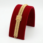 Luxurious Khaleeji Medallion & Wide Geometric Bracelets