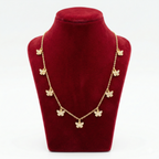 Sparkling Crystal Butterfly Charm Necklace