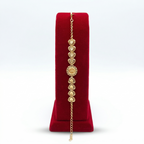 Romantic Floral Filigree Gold-Tone Bracelet
