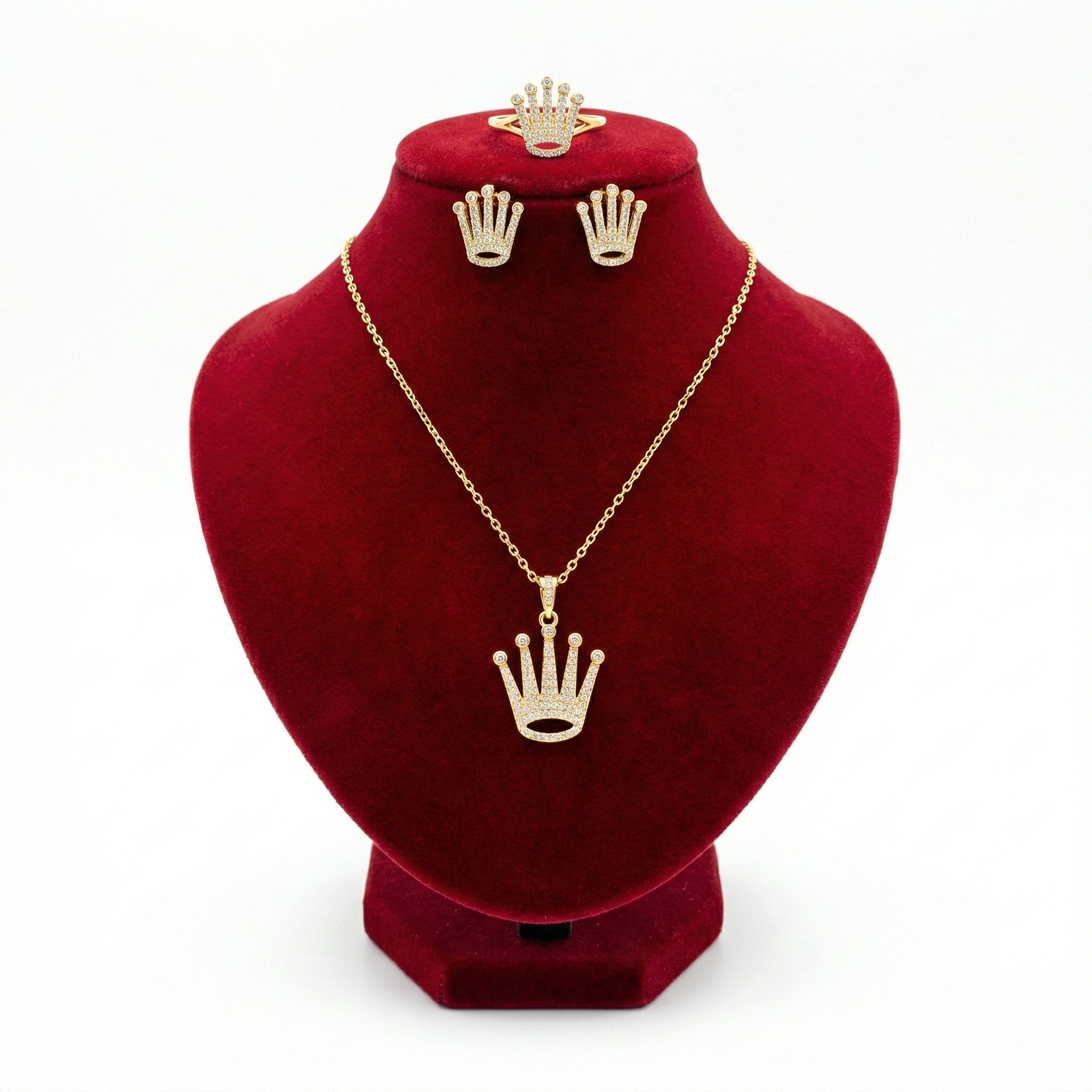 Royal Crystal Crown 3-Piece Set