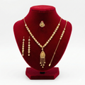 Royal Woven Chain Teardrop Rose 4-Piece Set