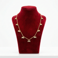 Sparkling Crystal Bow Charm Necklace