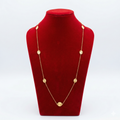 Geometric Hexagon Gold-Tone Long Station Necklace