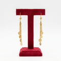 Cascading Coin Tassel Khaleeji Earrings