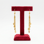 Cascading Coin Tassel Khaleeji Earrings