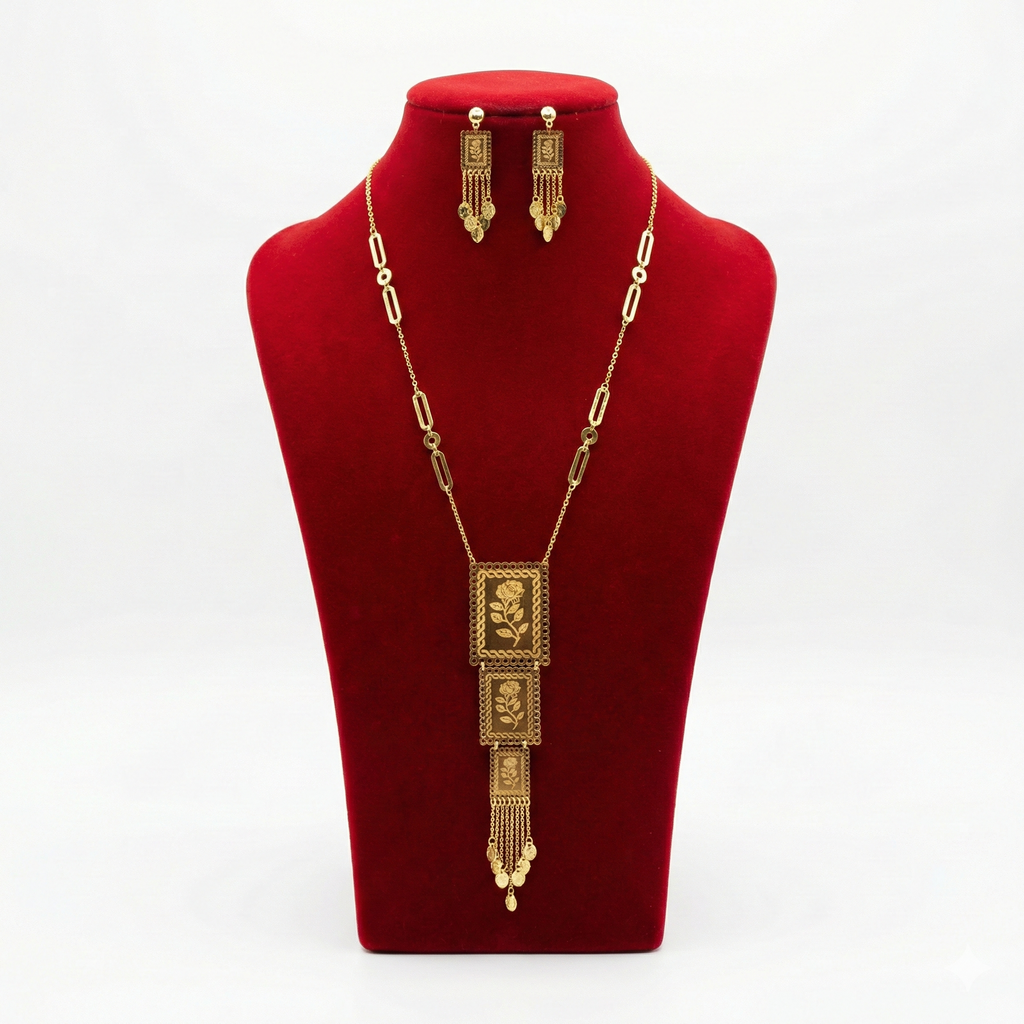 Royal Vintage Rose Triple-Tier Tassel Set
