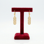 Majestic Long Filigree Bar Earrings