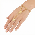 Royal Teardrop Rose Gold Hand Bracelet