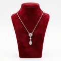 Pink Radiance Teardrop Necklace
