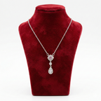 Pink Radiance Teardrop Necklace