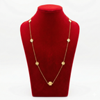 Geometric Sunburst Gold-Tone Long Necklace