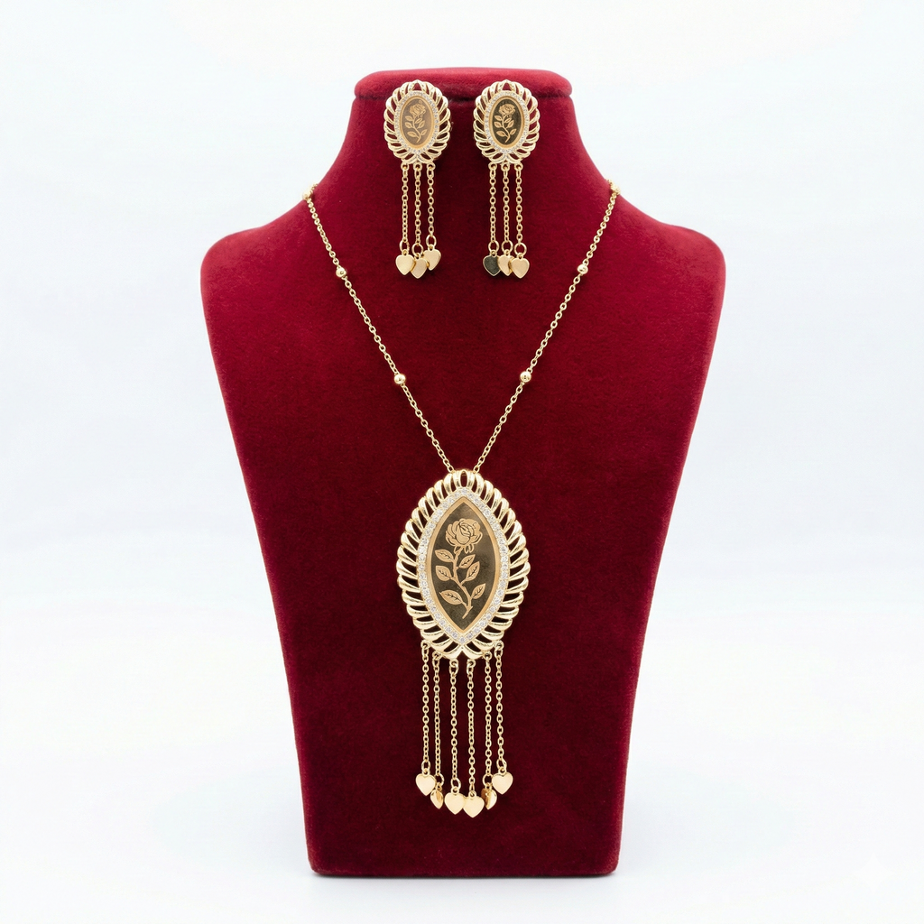 Royal Marquise Rose Radiant Frame Set