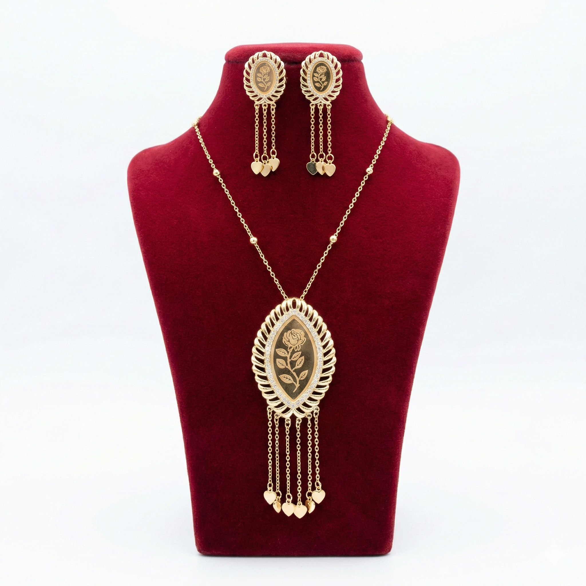 Royal Marquise Rose Radiant Frame Set