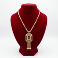 Royal Octagonal Rose Filigree Long Necklace