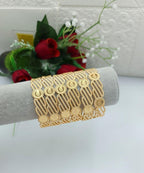 Heritage Rose Multi-Medallion Wide Gold Bangle