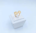 Radiant Sunburst Flower Adjustable Ring (Gold Tone)