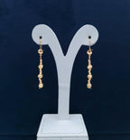 Royal Golden Dorce Linear Drop Earrings