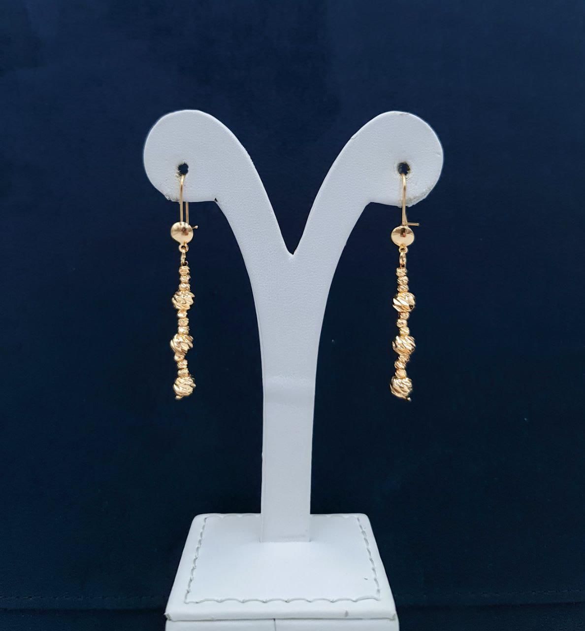 Royal Golden Dorce Linear Drop Earrings